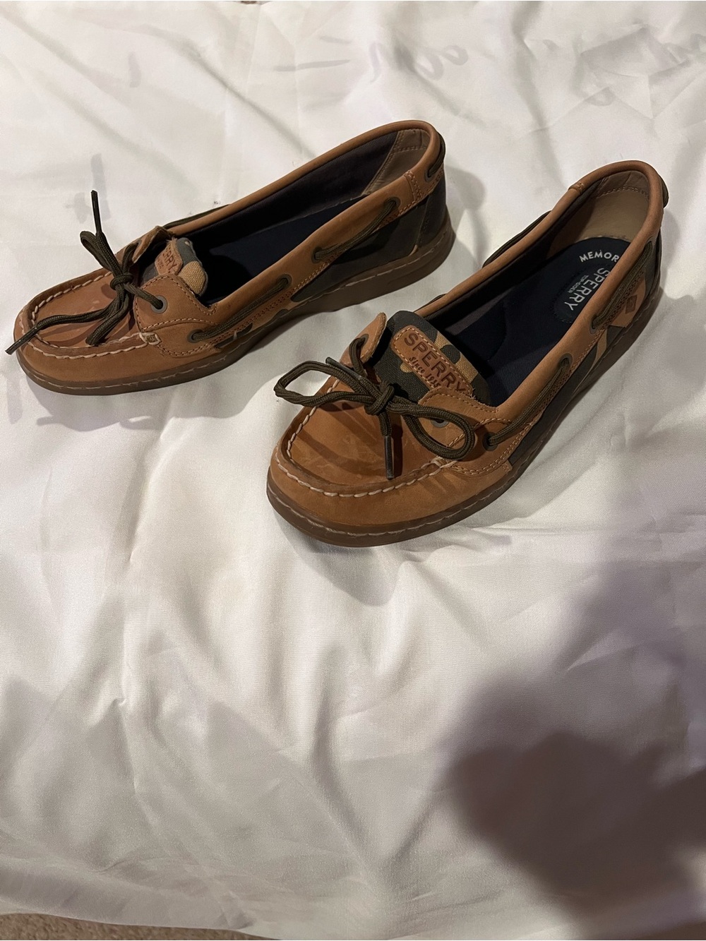 Sperry Top-sider Women's Size 8.5 Angelfish Boat Shoes Camo Tan - Picture 6 of 11